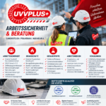 UVVPlus Arbeitssicherheit & Beratung – Externe Fachkräfte für Arbeitssicherheit, Brandschutz, Gefahrstoffmanagement und Organisation arbeitsmedizinischer Betreuung. Ergänzt durch praxisorientierte Schulungen, Sicherheitsunterweisungen und digitale Lernangebote.